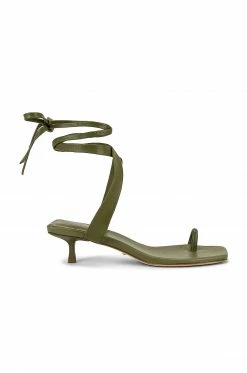 Cheap 👍 RAYE Moss Heel In Olive Green 🤩